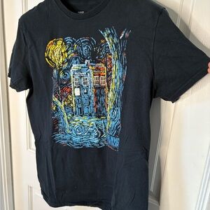 Doctor Who & the Daleks Graphic T-Shirt - Black size L